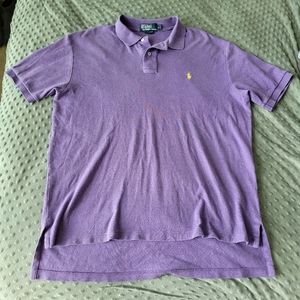 Polo Men's Purple Collared Polo Size Large